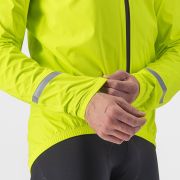 Castelli - Jacheta ciclism waterproof ploaie Emergency 2 Rainjacket - galben fluo