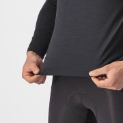 Castelli - bluza corp ciclism maneca lunga Bandito Wool LS base layer - negru