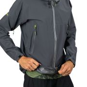 Instinct - Jacheta impermeabila unisex Ultra Rain Shell - gri antracit