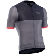 Northwave - Tricou ciclism maneca scurta pentru barbati Storm Air jersey - gri inchis gri deschis rosu
