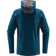 Haglofs - Jacheta fleece barbati L.I.M Mid Comp Hood - albastru inchis ocean gri magnetita