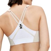 On Cloud - bustiera sport femei Active Bra - maro deschis perla alb