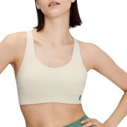 On Cloud - bustiera sport femei Active Bra - maro deschis perla alb
