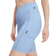 On Cloud - pantaloni scurti pentru femei Active Shorts - negru albastru deschis stratosfera
