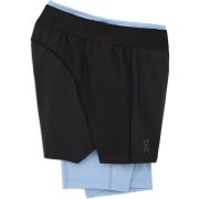 On Cloud - pantaloni scurti pentru femei Active Shorts - negru albastru deschis stratosfera