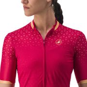 Castelli - tricou ciclism maneca scurta pentru femei Pezzi jersey - rosu