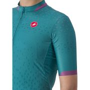 Castelli - tricou ciclism maneca scurta pentru femei Pezzi jersey - turcoaz