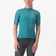 Castelli - tricou ciclism maneca scurta pentru femei Pezzi jersey - turcoaz