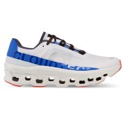On Cloudmonster - pantofi alergare pentru barbati - alb gheata albastru cobalt portocaliu