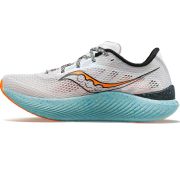 Saucony - pantofi alergare pentru barbati Endorphin PRO 3 - gri ceata portocaliu Viziorange albastru deschis