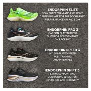 Saucony - pantofi alergare pentru barbati Endorphin PRO 3 - gri ceata portocaliu Viziorange albastru deschis