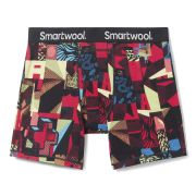 Smartwool - boxeri barbati Merino Print Boxer Brief Boxed - negru albastru rosu Jaime Molina Rhythmic Red Print