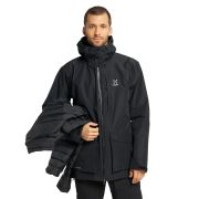 Haglofs - Jacheta iarna barbati puf si Gore-Tex, Alv 3-in-1 Down GTX - negru real