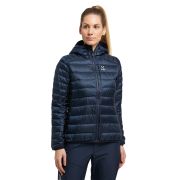 Haglofs - Jacheta iarna femei puf Roc Down Hood - albastru inchis montan