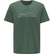 Haglofs - Tricou casual bumbac barbati Camp - verde inchis montan