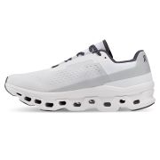 On Cloudmonster Exclusive - pantofi alergare pentru barbati - alb nevopsit negru