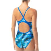 TYR - costum baie intreg pentru femei - Surge Diamondfit - albastru multicolor