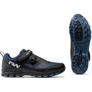 Northwave Corsair - pantofi pentru ciclism MTB All Mountain - negru albastru inchis