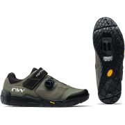 Northwave Overland Plus - pantofi pentru ciclism MTB All Terrain Mountain - negru verde inchis army