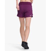 2XU - Pantaloni scurti de alergare pentru femei Aero 5 inch Shorts - visiniu mov sfecla argintiu reflectorizant