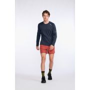 2XU - bluza tehnica pentru barbati cu maneca lunga Aero LS - albastru inchis india ink negru reflectorizant