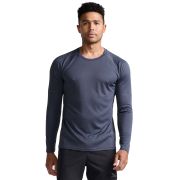 2XU - bluza tehnica pentru barbati cu maneca lunga Aero LS - albastru inchis india ink negru reflectorizant