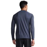 2XU - bluza tehnica pentru barbati cu maneca lunga Aero LS - albastru inchis india ink negru reflectorizant