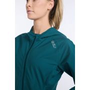 2XU - jacheta impermeabila cu elemente reflectorizante - Light Speed Waterproof Jacket - albastra jade