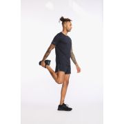 2XU - tricou tehnic pentru barbati Light Speed Tech Tee - negru gri reflectorizant