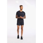 2XU - tricou tehnic pentru barbati Light Speed Tech Tee - negru gri reflectorizant