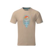 Instinct - Tricou sport Valley Series Organic TS - maro deschis nisip Sunset