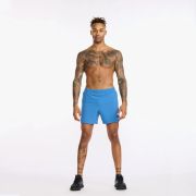 2XU - Pantaloni scurti de alergare pentru barbati Aero 5" Shorts - albastru intens Starling Medival reflectorizant