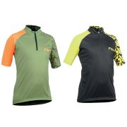 Northwave - tricou ciclism cu maneca scurta pentru copii Origin Junior jersey - negru galben fluo