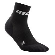 CEP - Sosete scurte compresie 16cm pentru femei Short ultralight Socks - negru gri