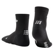 CEP - Sosete scurte compresie 16cm pentru femei Short ultralight Socks - negru gri