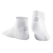CEP - sosete de compresie peste glezna 8cm pentru barbati Low Cut ultralight socks - alb gri deschis