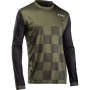 Northwave - bluza ciclism pentru barbati maneca lunga sharp jersey verde army negru