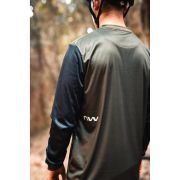 Northwave - bluza ciclism pentru barbati maneca lunga sharp jersey verde army negru