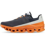 On Cloudmonster - pantofi alergare pentru barbati - gri Eclipsa portocaliu Turmeric