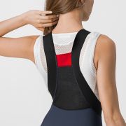 Castelli - Pantaloni lungi ciclism cu bretele pentru iarna si vreme rece pentru femei Sorpasso Ros W bibtight - bleumarin savile gri reflex
