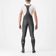 Castelli - pantaloni lungi ciclism pentru barbati cu bretele Semifreddo Bibtights - negru
