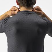 Castelli - tricou ciclism pentru barbati, maneca scurta Trail tech tee - antracit galben fluo