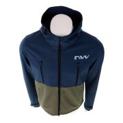 Northwave - jacheta ciclism iarna pentru barbati All mountain Easy Out Softshell - albastru verde army
