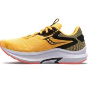 Saucony - pantofi alergare pentru femei Axon 2 - galben Vizigld portocaliu Vizired negru alb