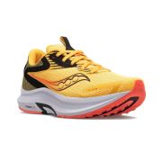 Saucony - pantofi alergare pentru femei Axon 2 - galben Vizigld portocaliu Vizired negru alb