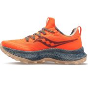 Saucony Endorphin Trail - pantofi sport pentru barbati - porocaliu Campfire Story negru gri