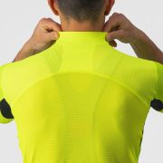 Castelli - tricou pentru ciclism cu maneca scurta Endurance Elite Jersey - galben fluo negru