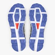 On Cloudvista - pantofi alergare pentru barbati - alb gheata albastru royal bleumarin