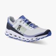 On Cloudvista - pantofi alergare pentru barbati - alb gheata albastru royal bleumarin