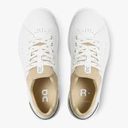 On The ROGER Advantage - pantofi sport pentru femei - alb maro deschis nisip